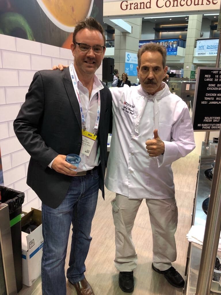 Chad Stamm at a foodservice industry trade show