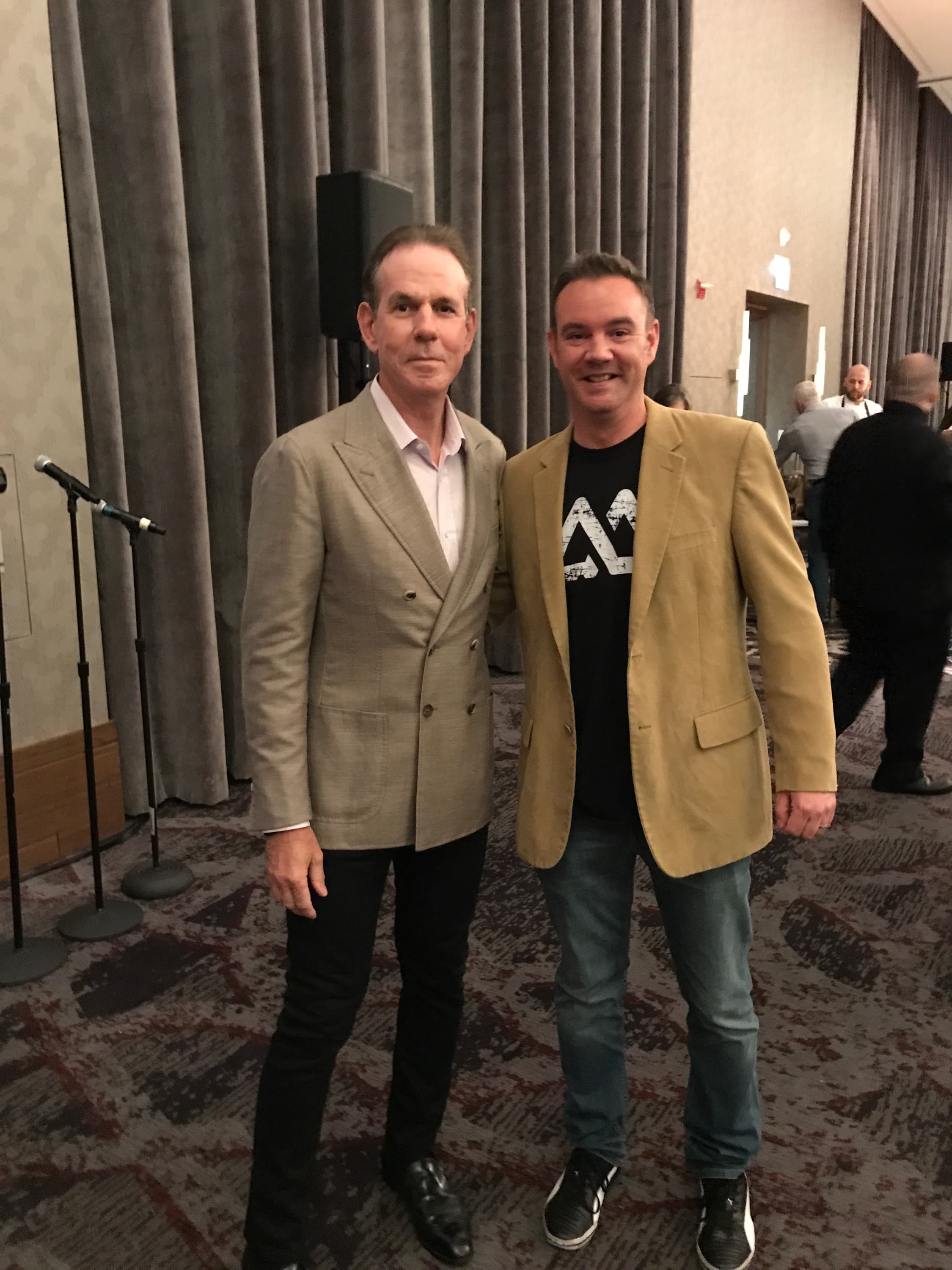 Chad Stamm with chef Thomas Keller at an industry event